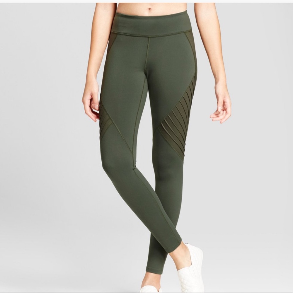 Joy lab olive green moto style leggings